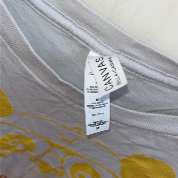 Bella Canvas “Panda” White Tee with Gold Graphic - Picture 2 of 5